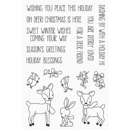 My Favorite Things Vágósablon, bélyegzővel - Sashing Deer (1 csomag)