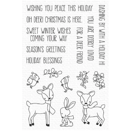 My Favorite Things Vágósablon, bélyegzővel - Sashing Deer (1 csomag)