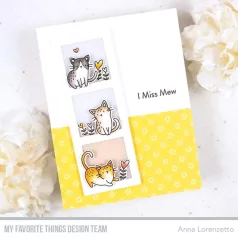   My Favorite Things Vágósablon, bélyegzővel - Mini Meows (1 csomag)