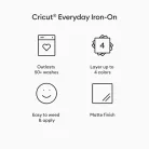 Cricut Vasalható fólia 30 cm x 61 cm - Mint - Everyday Iron-On (1 ív)