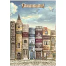 Stamperia Rizspapír készlet A4 - Vintage Library - Rice Paper Selection (6 ív)
