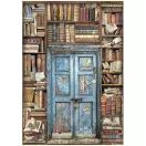 Stamperia Rizspapír készlet A4 - Vintage Library - Rice Paper Selection (6 ív)
