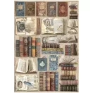 Stamperia Rizspapír készlet A4 - Vintage Library - Rice Paper Selection (6 ív)