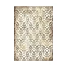 Stamperia Rizspapír készlet A6 - Vintage Library - Rice Paper Backgrounds (8 ív)