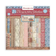   Stamperia Scrapbook papírkészlet 12" (30 cm) - Vintage Library - Paper Pack (10 ív)