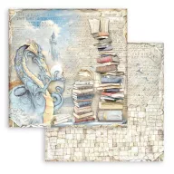   Stamperia Papírkészlet 8" (20 cm) - Vintage Library - Paper Pack (10 ív)
