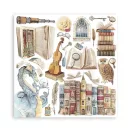 Stamperia Papírkészlet 8" (20 cm) - Vintage Library - Paper Pack (10 ív)