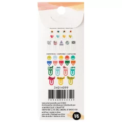   American Crafts Kivágatok - Vicki Boutin - Where To Next? - Die Cut Paper Clips - Cardstock and Acetate - Embellishment (1 csomag)