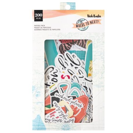 American Crafts Kivágatok  - Vicki Boutin - Where To Next? - Paperie Pack - Embellishment (1 csomag)