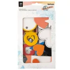 American Crafts Kivágatok - Vicki Boutin - Where To Next? - Mixed Chipboard Shapes  - Embellishment (1 csomag)