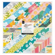   American Crafts Papírkészlet 12" (30 cm) - Vicki Boutin - Where To Next? - Double-Sided - Paper Pad (48 lap)