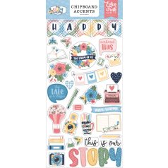   Echo Park Chipboard 6"X12" - Chipboard Accents - Our Story Matters (1 ív)