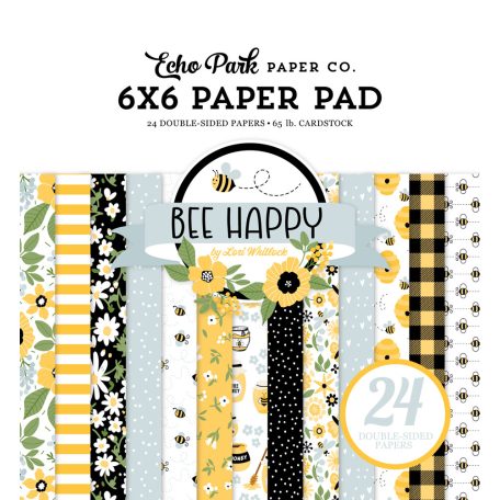 Echo Park Papírkészlet 6" (15 cm) -  Paper Pack - Bee Happy (24 lap)