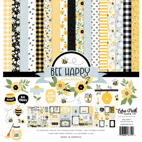 Echo Park Papírkészlet 12" (30 cm) -  Collection Kit - Bee Happy (1 csomag)