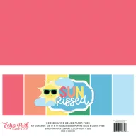   Echo Park Papírkészlet 12" (30 cm) -  Coordinating Solids Paper Pack - Sun Kissed (6 lap)