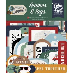   Echo Park Kivágatok  -  Frames & Tags - Let's Go Travel (1 csomag)