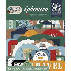   Echo Park Kivágatok  -  Ephemera - Let's Go Travel (1 csomag)