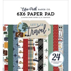   Echo Park Papírkészlet 6" (15 cm) -  Paper Pack - Let's Go Travel (24 lap)