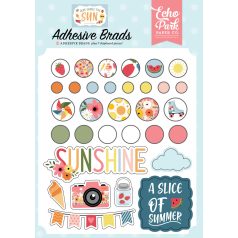   Echo Park Díszítőelem  - Adhesive Brads - Here Comes The Sun (1 csomag)