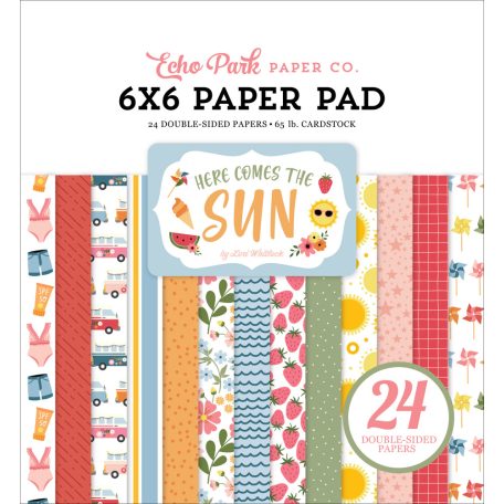 Echo Park Papírkészlet 6" (15 cm) -  Paper Pack - Here Comes The Sun (24 lap)
