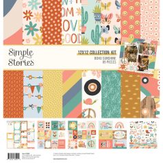   Simple Stories Scrapbook papírkészlet 12" (30 cm) - Collection Kit - Boho Sunshine (1 csomag)