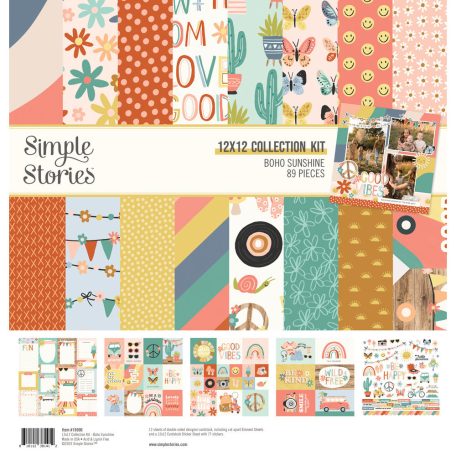 Simple Stories Scrapbook papírkészlet 12" (30 cm) - Collection Kit - Boho Sunshine (1 csomag)
