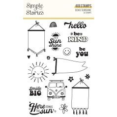   Simple Stories Szilikonbélyegző  - Clear Stamps - Boho Sunshine (1 csomag)