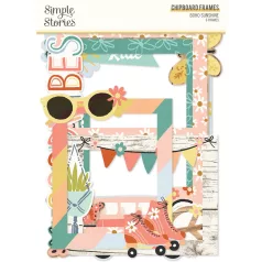   Simple Stories Chipboard  - Chipboard Frames - Boho Sunshine (1 csomag)