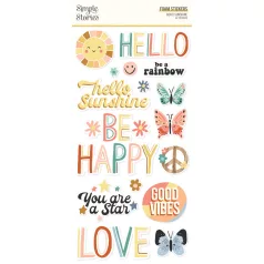   Simple Stories Matrica  - Foam Stickers - Boho Sunshine (2 ív)