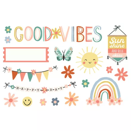 Simple Stories Kivágatok Simple Pages Pieces - Boho Sunshine (1 csomag)