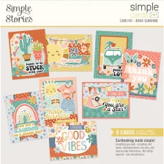   Simple Stories Kivágatok Simple Cards Kit - Boho Sunshine (1 csomag)