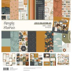   Simple Stories Scrapbook papírkészlet 12" (30 cm) - Collection Kit - Here + There (1 csomag)