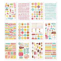   Simple Stories Matrica  - Sticker Book - Retro Summer (12 ív)