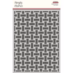   Simple Stories Stencil 6"x8" - Enjoy the Moment - Simple Vintage Berry Fields (1 db)