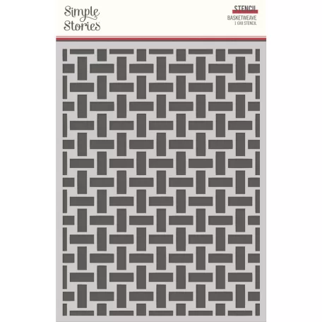 Simple Stories Stencil 6"x8" - Enjoy the Moment - Simple Vintage Berry Fields (1 db)