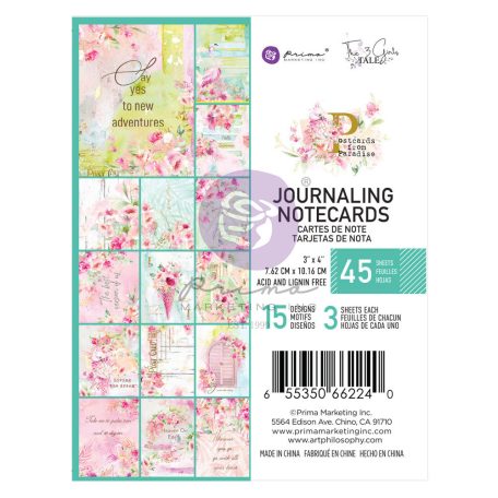 Prima Marketing Komment kártya  3" x 4" - Postcards from Paradise - Journaling Cards (45 lap)