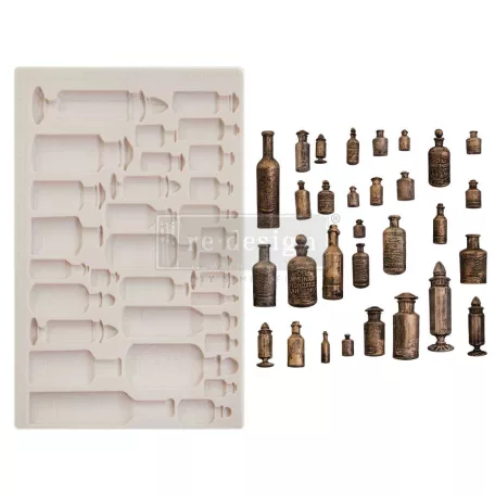 Finnabair szilikon öntőforma - Apothecary Bottles - Décor Mould (1 db)