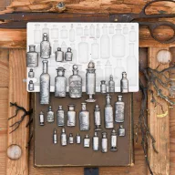   Finnabair szilikon öntőforma - Apothecary Bottles - Décor Mould (1 db)