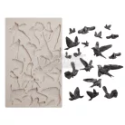 Finnabair szilikon öntőforma - Flocking Birds - Décor Mould (1 db)