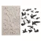 Finnabair szilikon öntőforma - Flocking Birds - Décor Mould (1 db)