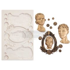   Finnabair szilikon öntőforma - Vintage Ladies - Décor Mould (1 db)