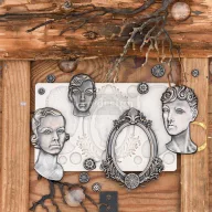   Finnabair szilikon öntőforma - Vintage Ladies - Décor Mould (1 db)