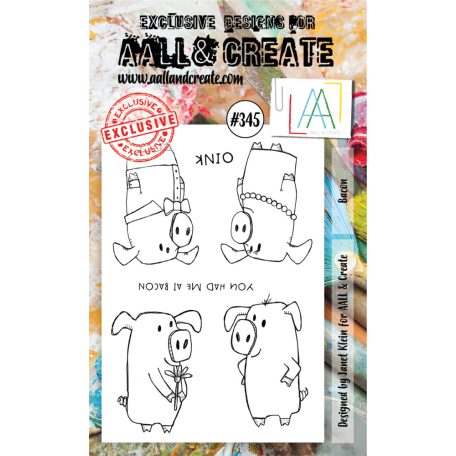 AALL & Create Szilikonbélyegző A6 - Bacon - Stamp Set (1 db)