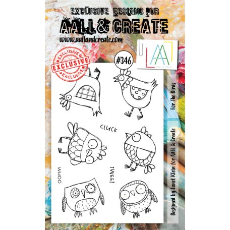 AALL & Create Szilikonbélyegző A6 - For The Birds - Stamp Set (1 db)