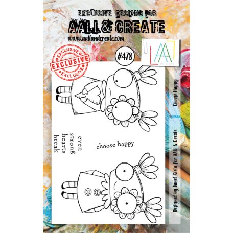 AALL & Create Szilikonbélyegző A7 - Choose Happy - Stamp Set (1 db)
