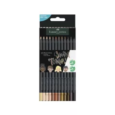   Faber-Castell színes ceruza , Black Edition Skin Tones/ Colored Pencil (12 db)