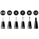 Faber-Castell Pitt tűfilc készlet - black - Pitt Artist Pen (6 db)