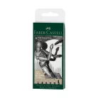 Faber-Castell Pitt tűfilc készlet - black - Pitt Artist Pen (6 db)