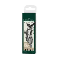   Faber-Castell Pitt filctoll készlet - 199 black - Pitt Artist Pen (4 db)