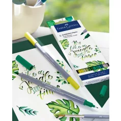   Faber-Castell Goldfaber Aqua kétvégű ecsetfilc - Jungle - Dual Marker (6 db)